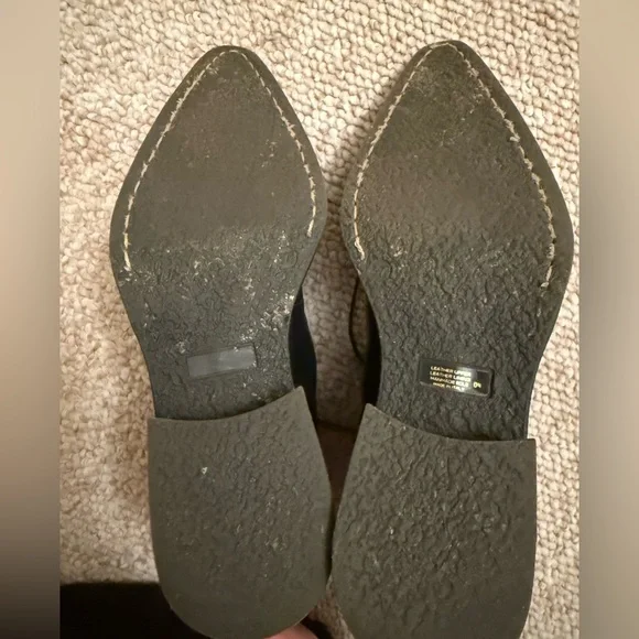 Kenneth Cole New York Italy 7.5 Black Soft Leather Lace Up Ankle Boots - Picture 9 of 10